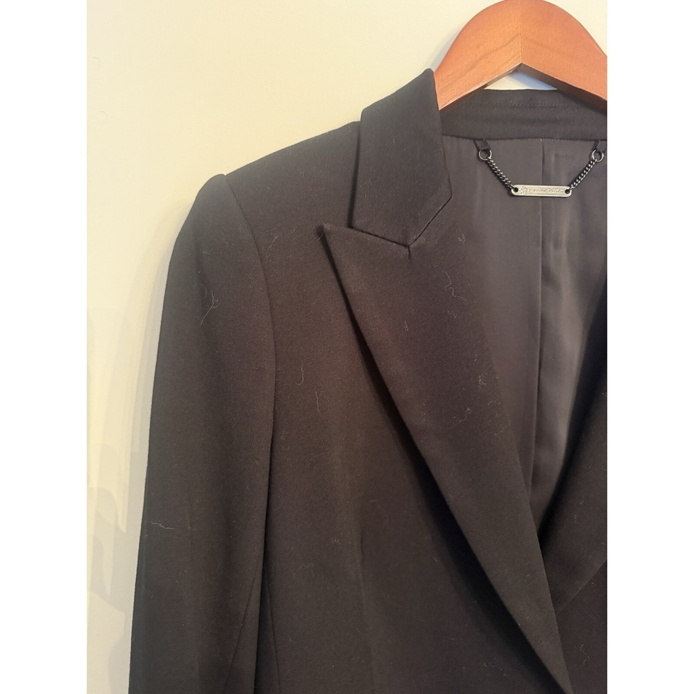 Trina Turk Black Single Gold Button Closure Blazer Jacket Size M/8 - Picture 8 of 10